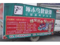 安徽泗县啄木鸟漆车体广告2
